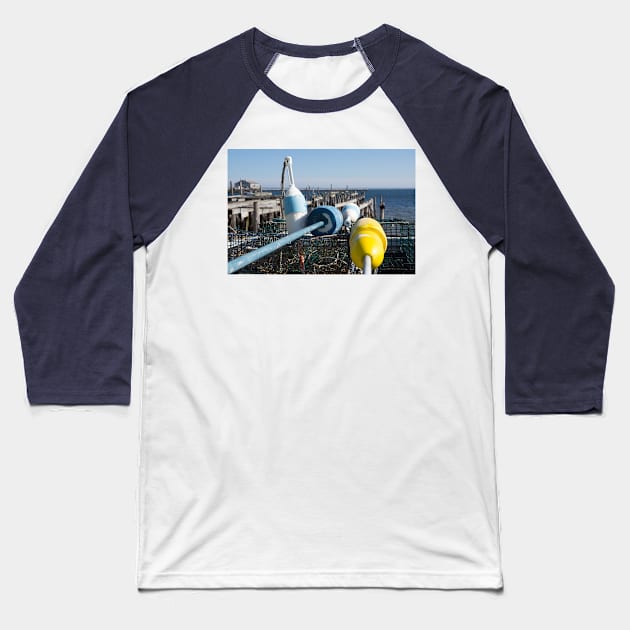 buoys and lobster pots Baseball T-Shirt by sma1050